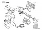 Bosch 0 601 938 758 Gbm 7,2 Ves-2 Cordless Drill 7.2 V / Eu Spare Parts